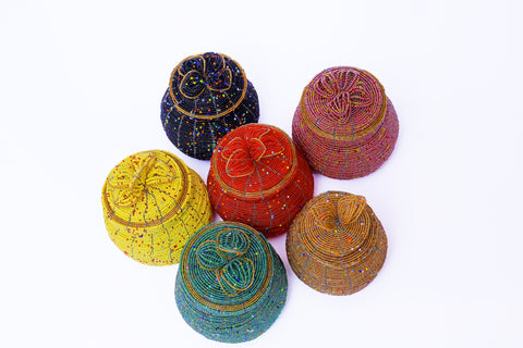 Beaded baskets